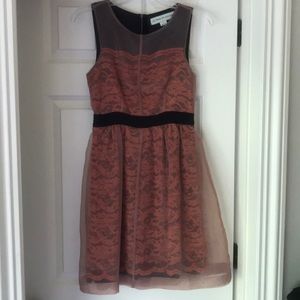 Anthropologie Orange/Red Dress